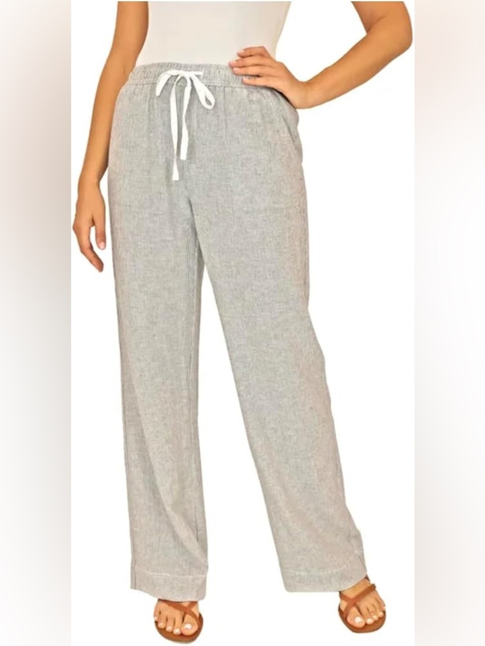 Briggs Women's Pull-On Linen Blend Pant
